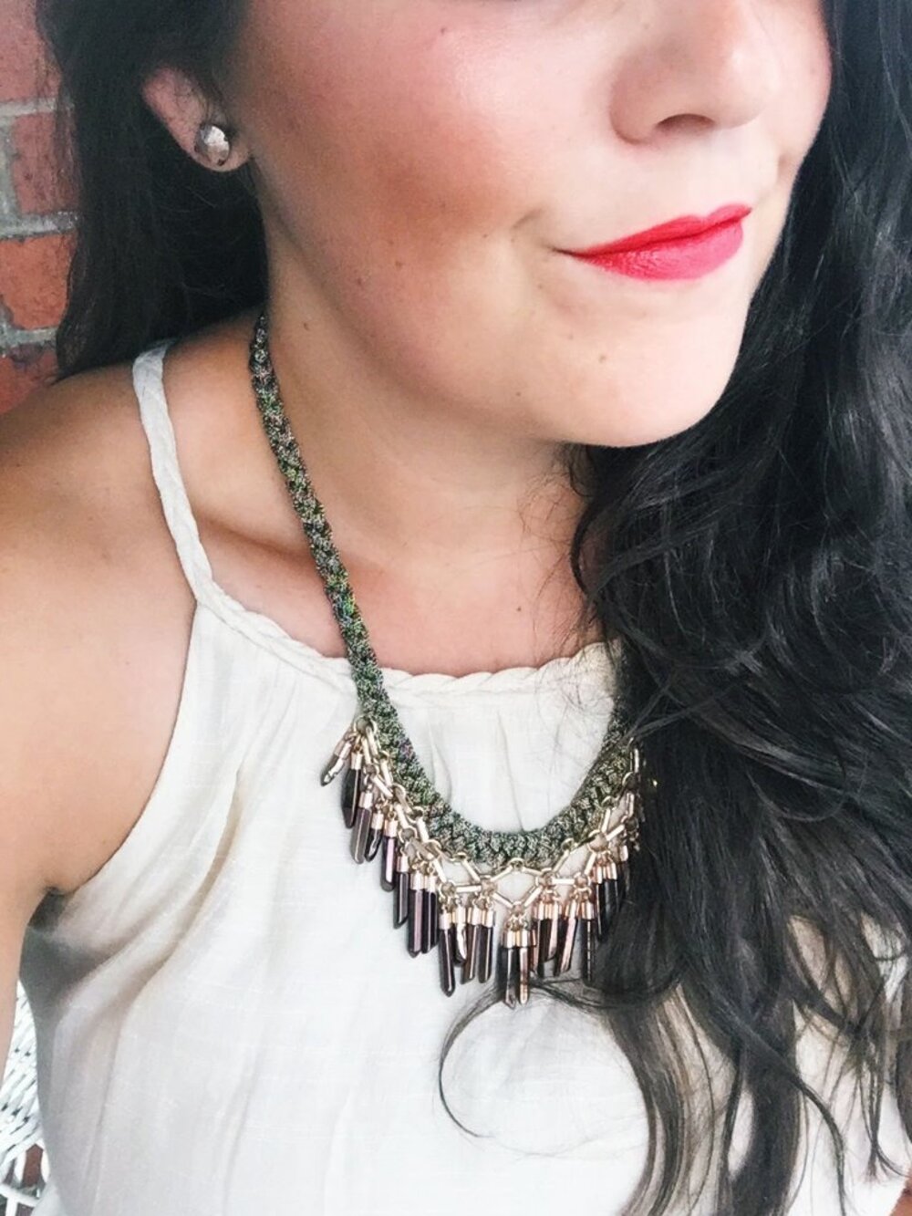 Stella & Dot Bora Fringe Necklace